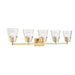 Z-Lite Analia Modern Gold 5 Light Vanity 1101-5V-MGLD | theLightShop