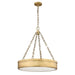 Z-Lite Anders Rubbed Brass LED 3 Light Chandelier 1944P22-RB-LED - Chandeliers