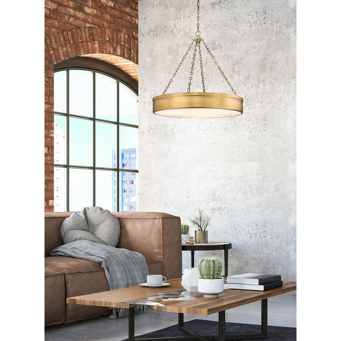 Z-Lite Anders Rubbed Brass LED 3 Light Chandelier 1944P33-RB-LED | theLightShop