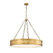 Z-Lite Anders Rubbed Brass LED 3 Light Chandelier 1944P33-RB-LED | theLightShop