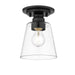 Z-Lite Annora Matte Black Flushmount 428F1-MB | theLightShop