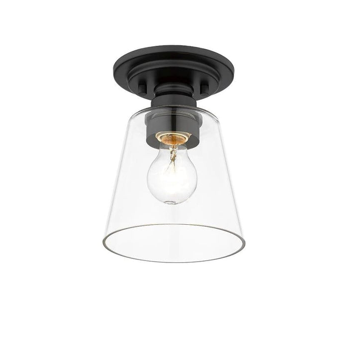 Z-Lite Annora Matte Black Flushmount 428F1-MB | theLightShop