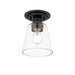 Z-Lite Annora Matte Black Flushmount 428F1-MB | theLightShop