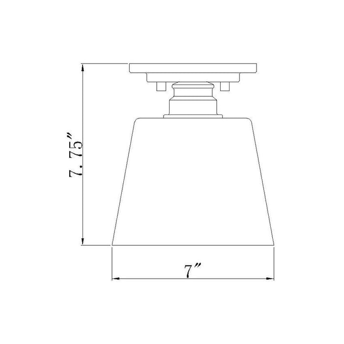 Z-Lite Annora Matte Black Flushmount 428F1-MB | theLightShop