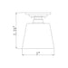 Z-Lite Annora Matte Black Flushmount 428F1-MB | theLightShop