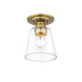 Z-Lite Annora Olde Brass Flushmount 428F1-OBR | theLightShop