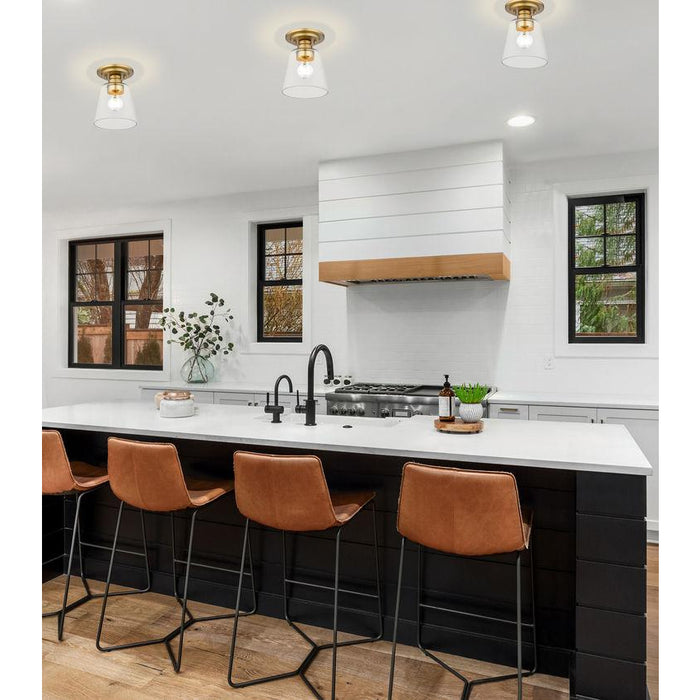 Z-Lite Annora Olde Brass Flushmount 428F1-OBR | theLightShop