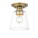 Z-Lite Annora Olde Brass Flushmount 428F1-OBR | theLightShop