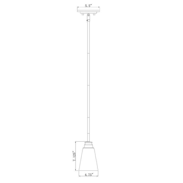 Z-Lite Annora Olde Brass Mini-Pendant 428MP-OBR | theLightShop