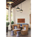 Z-Lite Ansel Black 1 Light Outdoor Pendant 590P-BK | theLightShop