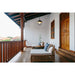 Z-Lite Ansel Black 1 Light Outdoor Pendant 590P-BK | theLightShop