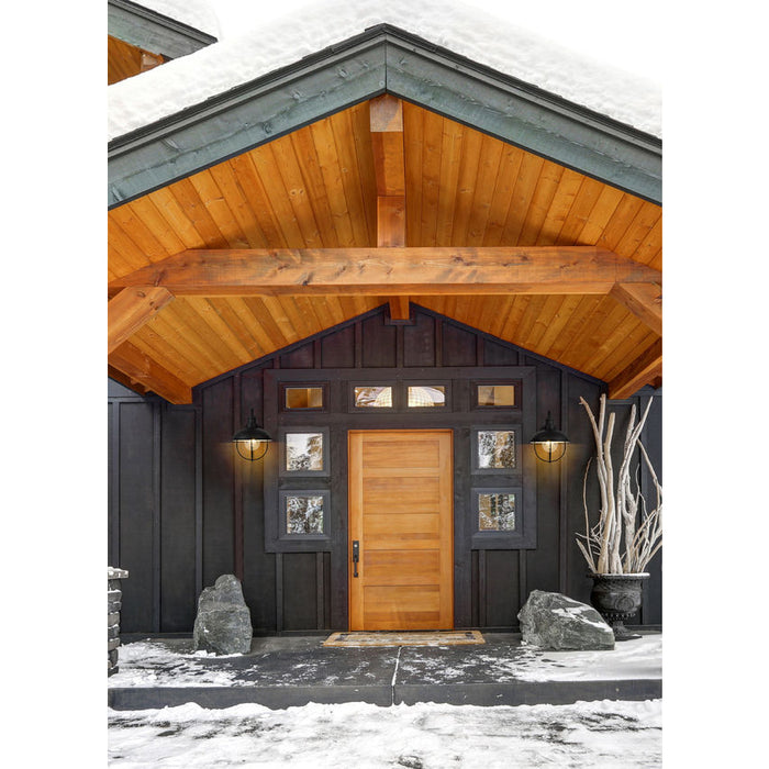 Z-Lite Ansel Black 1 Light Outdoor Wall Sconce 590M-BK | theLightShop