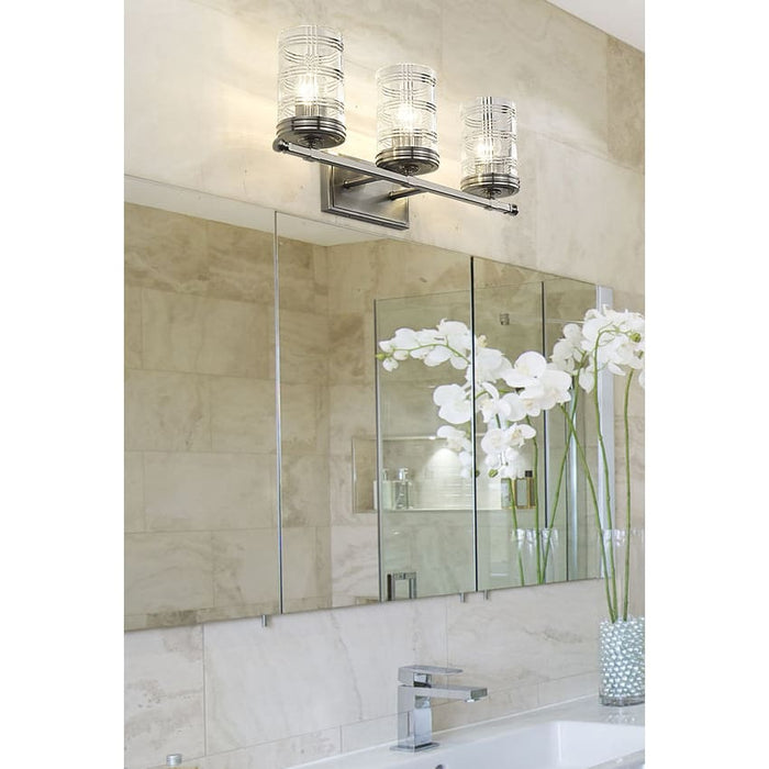 Z-Lite Archer Brushed Nickel 3 Light Vanity 344-3V-BN | theLightShop