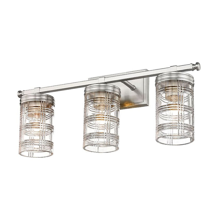 Z-Lite Archer Brushed Nickel 3 Light Vanity 344-3V-BN | theLightShop