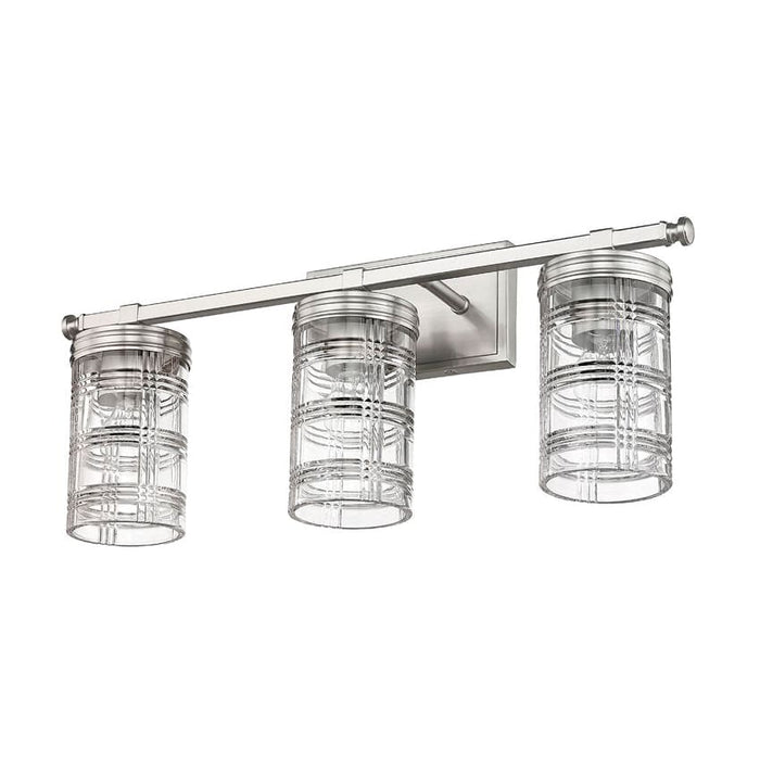 Z-Lite Archer Brushed Nickel 3 Light Vanity 344-3V-BN | theLightShop