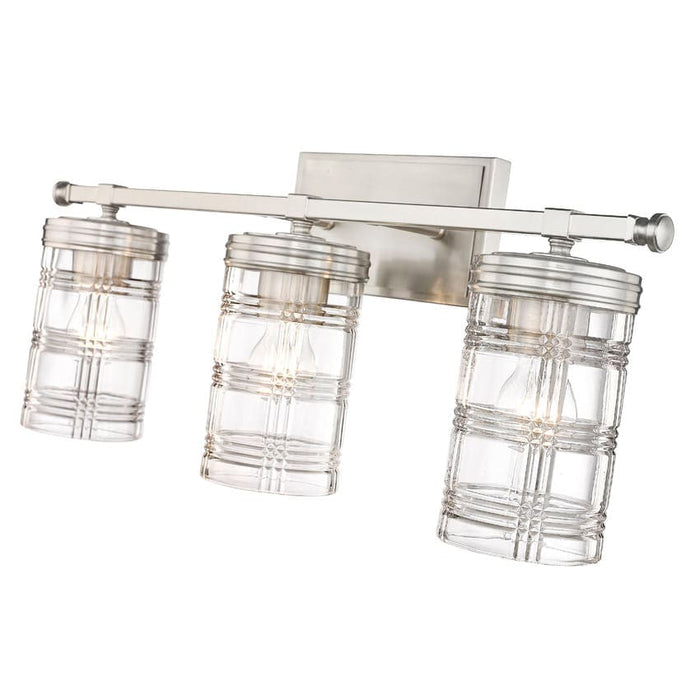 Z-Lite Archer Brushed Nickel 3 Light Vanity 344-3V-BN | theLightShop