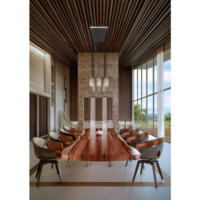 Z-Lite Arden Brushed Nickel 23 Light Linear Chandelier 651P-23L-BN | theLightShop