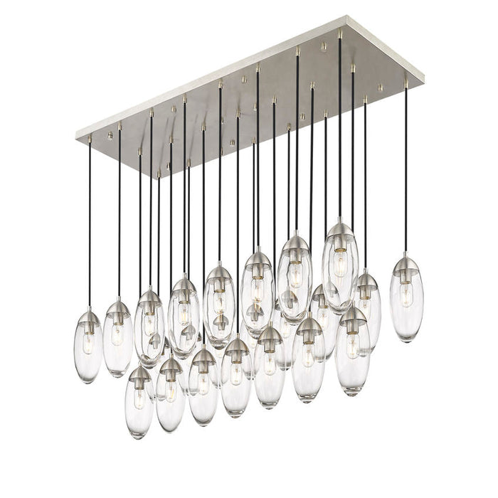 Z-Lite Arden Brushed Nickel 23 Light Linear Chandelier 651P-23L-BN | theLightShop