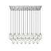 Z-Lite Arden Brushed Nickel 23 Light Linear Chandelier 651P-23L-BN | theLightShop