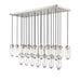 Z-Lite Arden Brushed Nickel 23 Light Linear Chandelier 651P-23L-BN | theLightShop