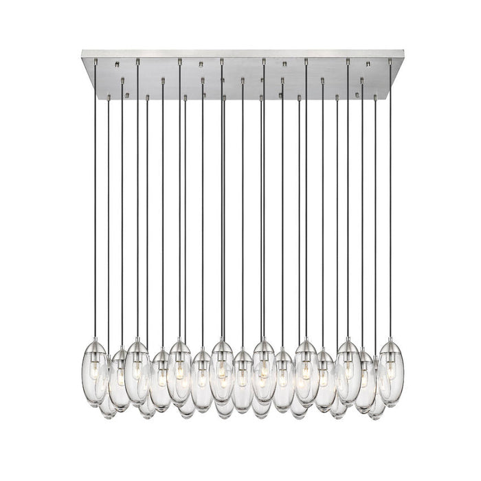 Z-Lite Arden Brushed Nickel 23 Light Linear Chandelier 651P-23L-BN | theLightShop