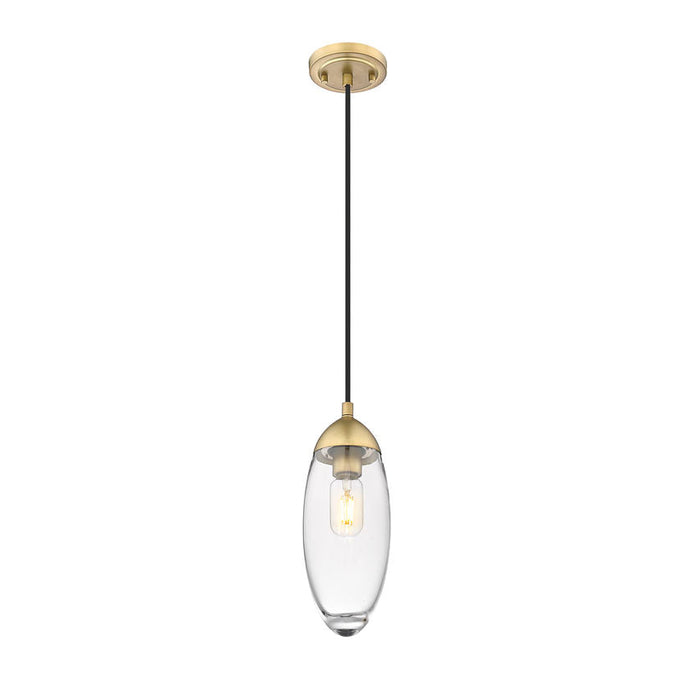 Z-Lite Arden Rubbed Brass 1 Light Pendant 651P-RB | theLightShop