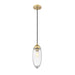 Z-Lite Arden Rubbed Brass 1 Light Pendant 651P-RB | theLightShop