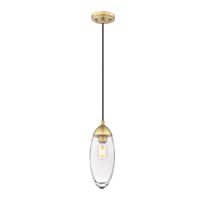 Z-Lite Arden Rubbed Brass 1 Light Pendant 651P-RB | theLightShop