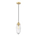 Z-Lite Arden Rubbed Brass 1 Light Pendant 651P-RB | theLightShop
