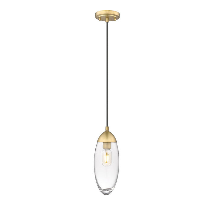 Z-Lite Arden Rubbed Brass 1 Light Pendant 651P-RB | theLightShop