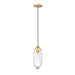 Z-Lite Arden Rubbed Brass 1 Light Pendant 651P-RB | theLightShop