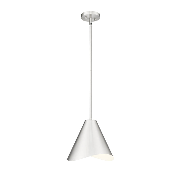 Z-Lite Aria 1 Light 12’’ Pendant - Brushed Nickel