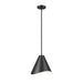 Z-Lite Aria 1 Light 12’’ Pendant - Matte Black