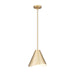 Z-Lite Aria 1 Light 12’’ Pendant - Modern Gold