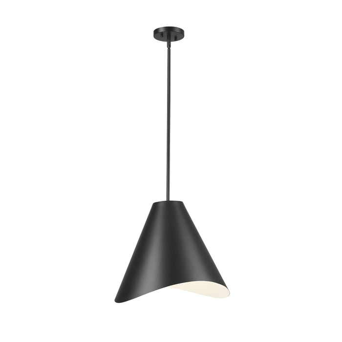 Z-Lite Aria 1 Light 18’’ Pendant - Matte Black