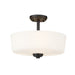 Z-Lite Arlington Bronze Semi-Flushmount 220SF3 | theLightShop