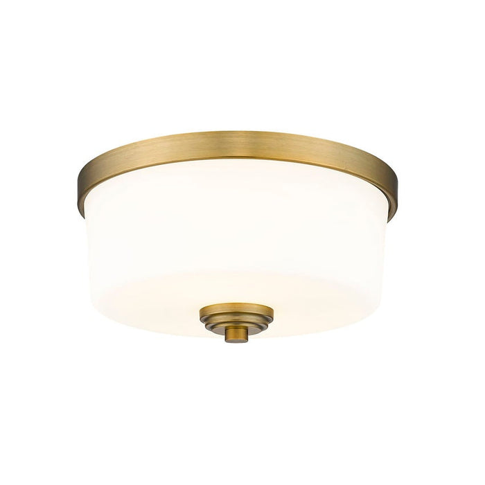Z-Lite Arlington Heritage Brass Flushmount 220F2-HBR | theLightShop