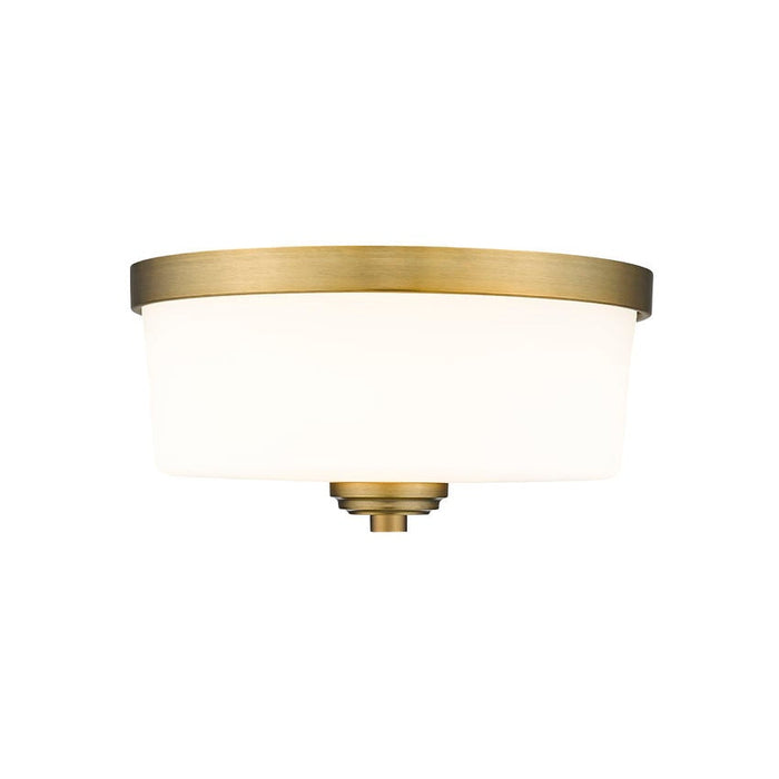 Z-Lite Arlington Heritage Brass Flushmount 220F2-HBR | theLightShop