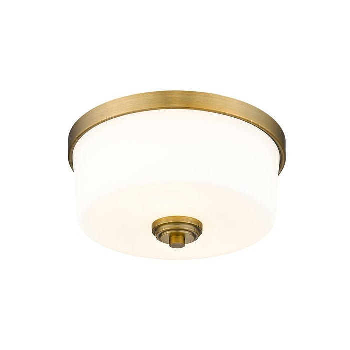Z-Lite Arlington Heritage Brass Flushmount 220F2-HBR | theLightShop