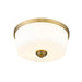 Z-Lite Arlington Heritage Brass Flushmount 220F3-HBR | theLightShop