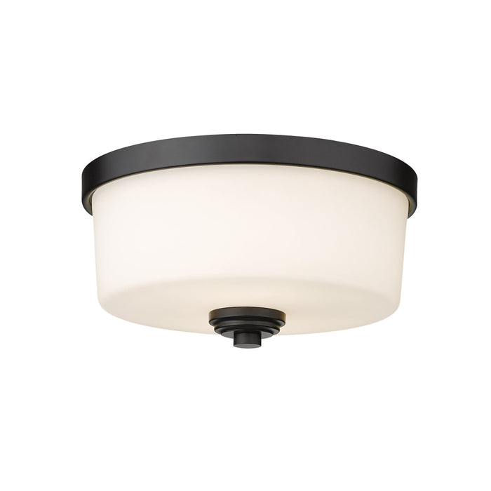 Z-Lite Arlington Matte Black Flushmount 220F2-MB | theLightShop