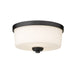 Z-Lite Arlington Matte Black Flushmount 220F2-MB | theLightShop