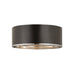 Z-Lite Arlo Matte Black Chrome 4 Light Flushmount 2303F4-MB-CH | theLightShop