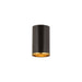 Z-Lite Arlo Matte Black Rubbed Brass 1 Light Flushmount 2303F1-MB-RB | theLightShop