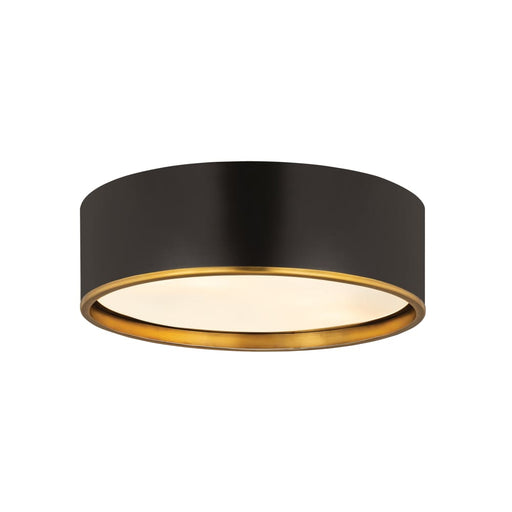 Z-Lite Arlo Matte Black Rubbed Brass 4 Light Flushmount 2303F4-MB-RB | theLightShop