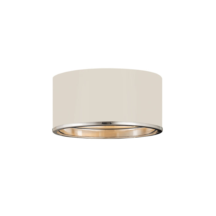 Z-Lite Arlo Matte White Chrome 2 Light Flushmount 2303F2-MW-CH | theLightShop