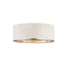 Z-Lite Arlo Matte White Chrome 3 Light Flushmount 2303F3-MW-CH | theLightShop
