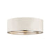 Z-Lite Arlo Matte White Chrome 4 Light Flushmount 2303F4-MW-CH | theLightShop