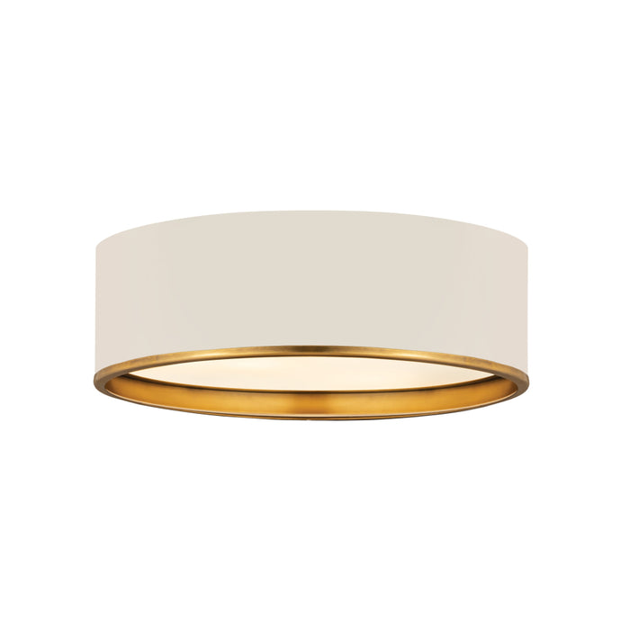 Z-Lite Arlo Matte White Rubbed Brass 4 Light Flushmount 2303F4-MW-RB | theLightShop