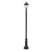 Z-Lite Armstrong 3 Light Outdoor Post Mounted Fixture - Black